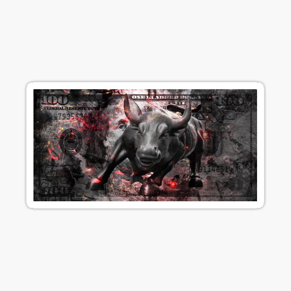Item preview, Wall Street Charging Bull 100 Dollars Cash designed and sold by SuccessHunters.