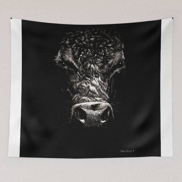 Item preview, Angus Cow on Scratchboard designed and sold by Seth LaGrange.