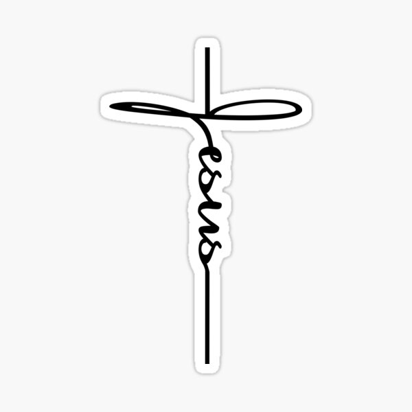 Jesus Cross Sticker