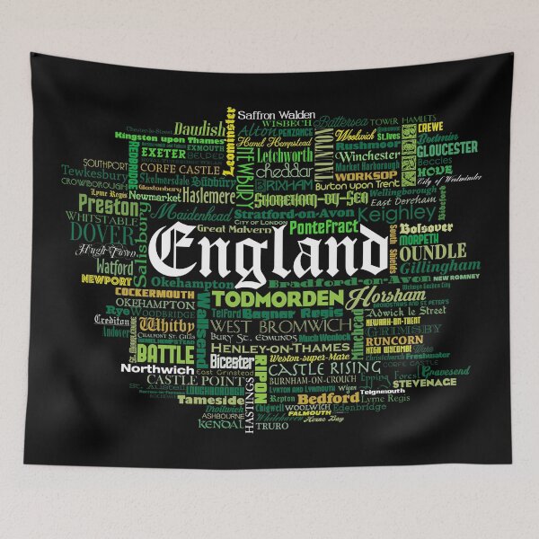 Item preview, ENGLISH CITIES & TOWNS ART designed and sold by WOOFANG.