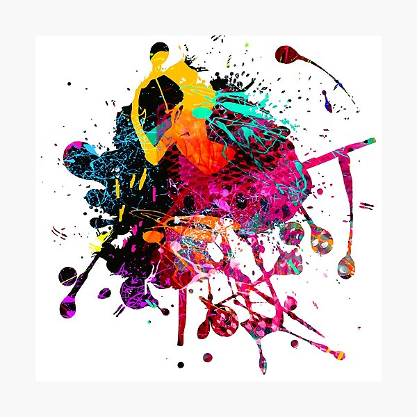 Item preview, Funky art: Splash colors, abstract design designed and sold by aronia.