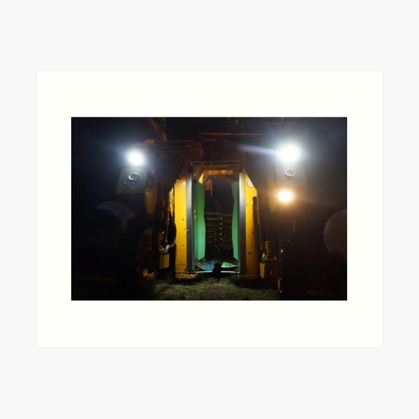 Grape Harvester - Magpie Springs - Adelaide Hills Wine Region - Fleurieu Peninsula - Winery Art Print