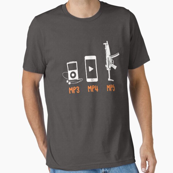 Item preview, Funny Nerd Evolution Gamer Shirt: MP3 MP4 MP5 designed and sold by RAWWR.