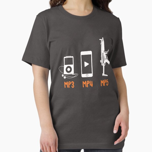 Item preview, Funny Nerd Evolution Gamer Shirt: MP3 MP4 MP5 designed and sold by RAWWR.