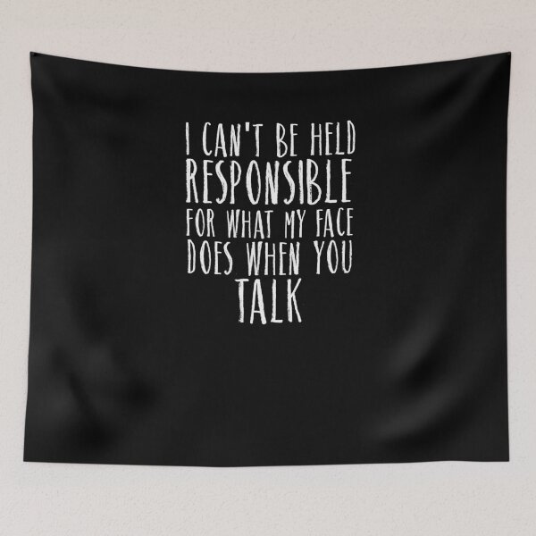 Item preview, Funny Can't Be Held Responsible Sarcasm Attitude Teen Shirt designed and sold by LookTwice.