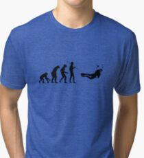 Evolution to Scuba Diver Tri-blend T-Shirt
