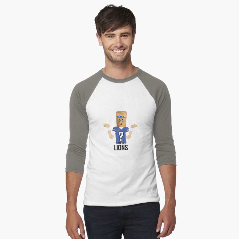 DETROIT-S.O.L. (SAME OLD LIONS) Essential T-Shirt for Sale by DRAWGENIUS