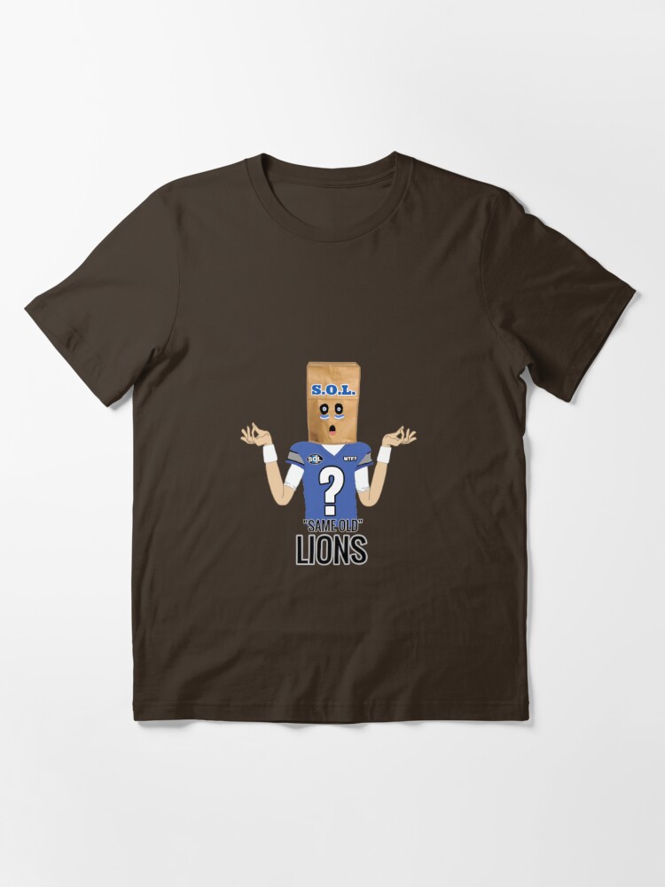 DETROIT-S.O.L. (SAME OLD LIONS) Essential T-Shirt for Sale by