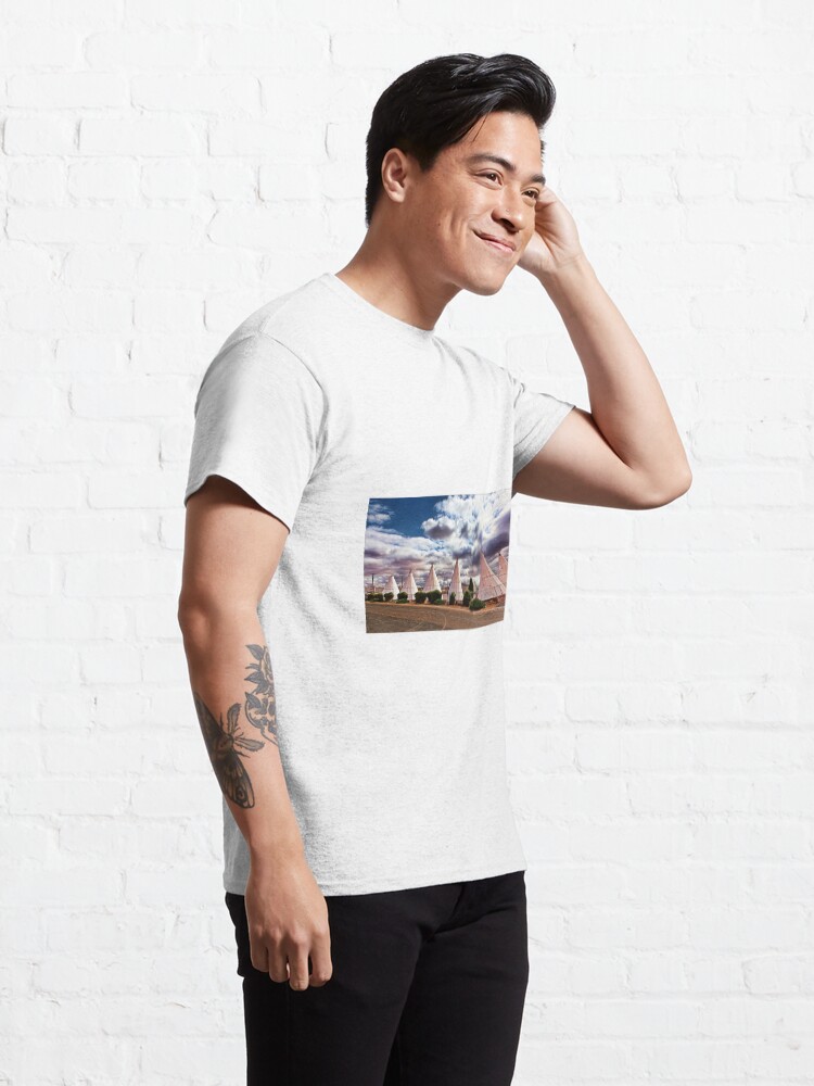 Thumbnail 5 of 7, Classic T-Shirt, Route 66 Wigwam Motel designed and sold by Warren Paul Harris.