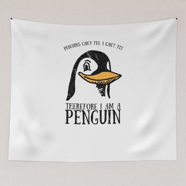 Item preview, Cute Funny Penguins Can't Fly I Can't Fly I Am A Penguin Tee designed and sold by LookTwice.