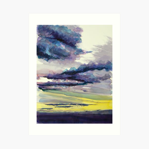 Fenland Clouds 1 Art Print