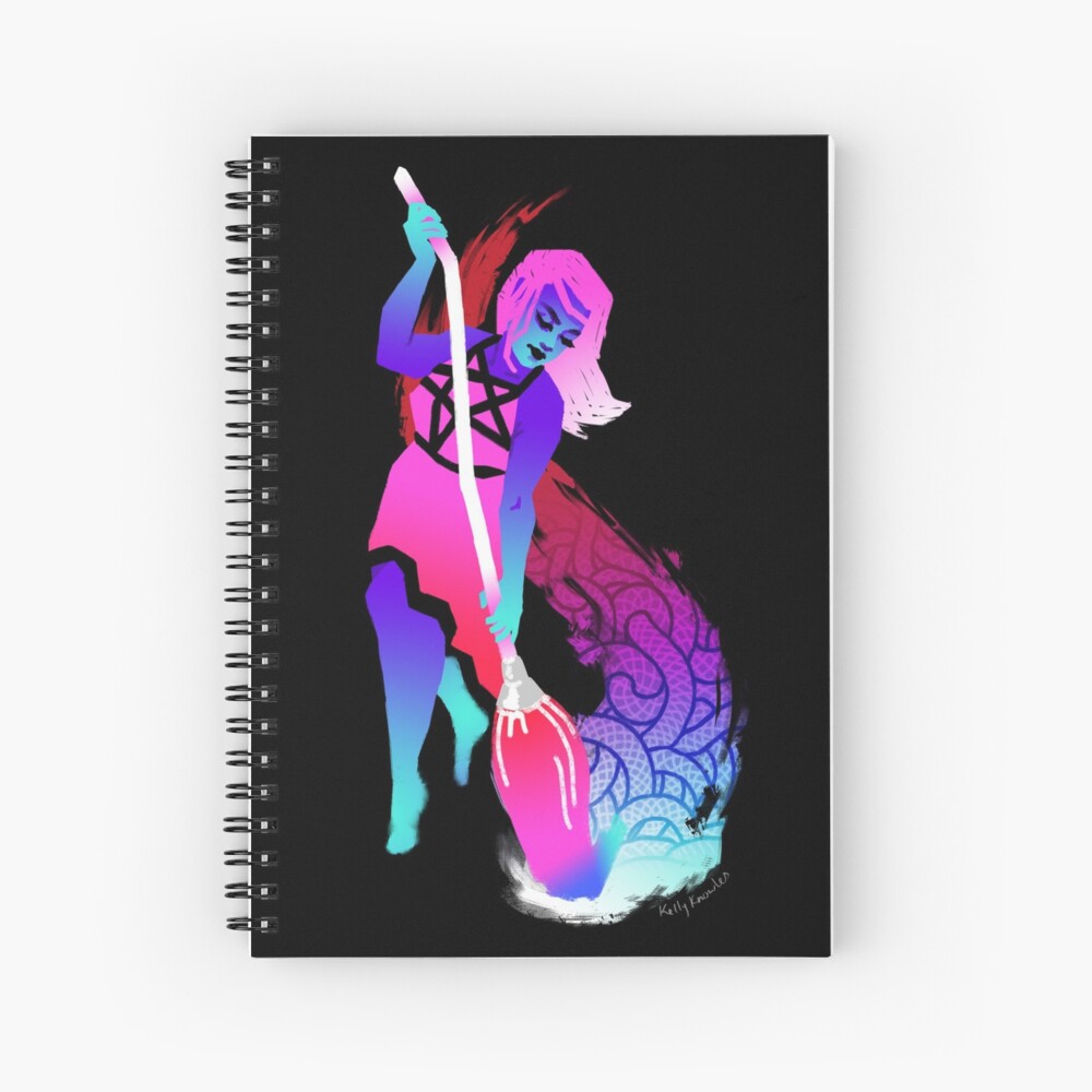 Paint Witch Spiral Notebook