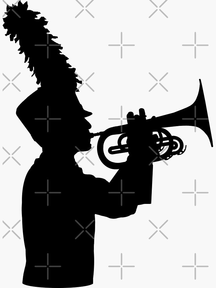 "Marching Band Mellophone" Sticker for Sale by Vistascribe Redbubble
