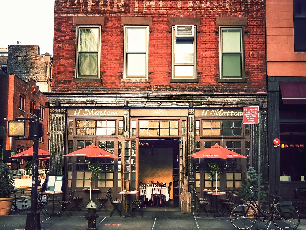 Tribeca Cafe New York City By Vivienne Gucwa Redbubble   Flat,1000x1000,075,f 