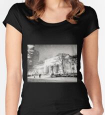 Camiseta entallada de cuello redondo Winter Night - 5th Avenue - New York City