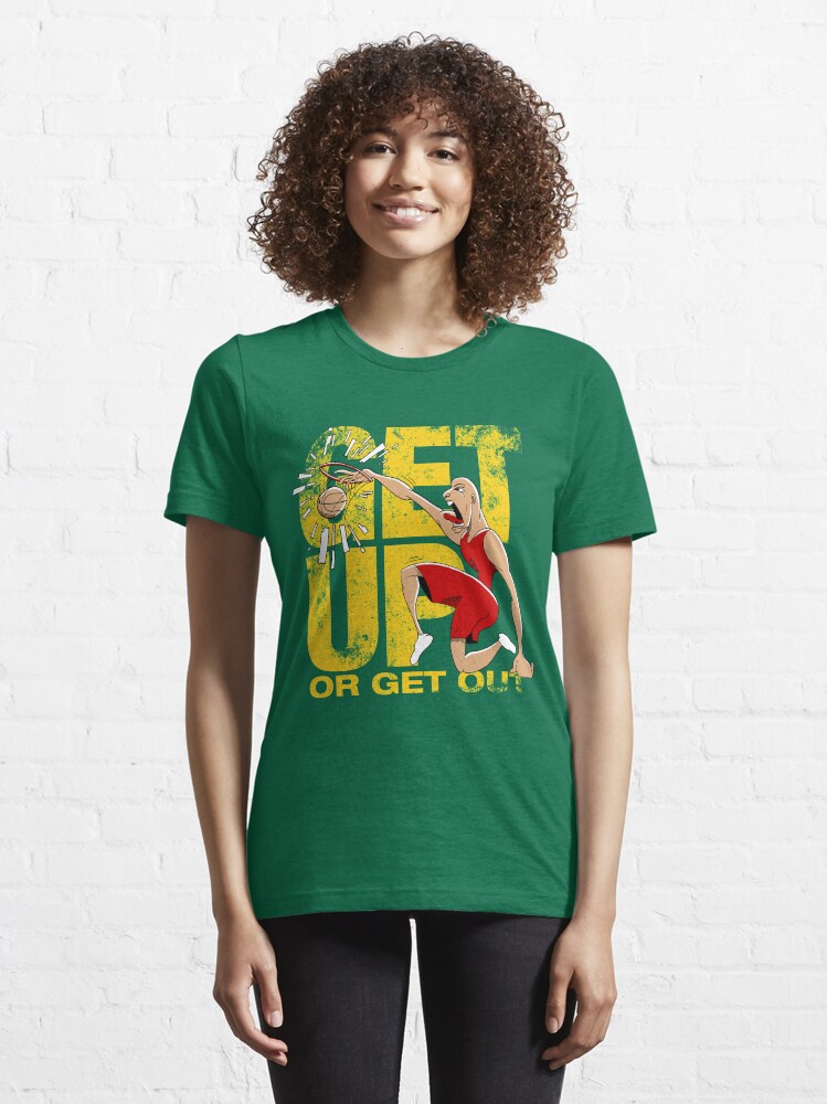Alternate view of Basketball Motivational Sports T-Shirt Get Up Or Get Out Essential T-Shirt