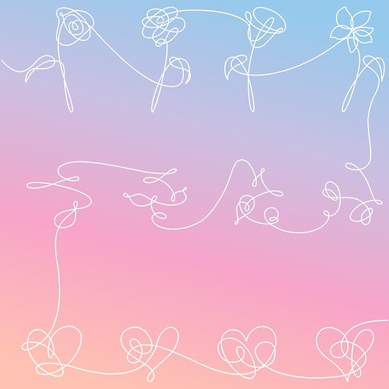 Featured image of post Bts Love Yourself Logo Wallpaper Hd Purple line with blue background love yourself
