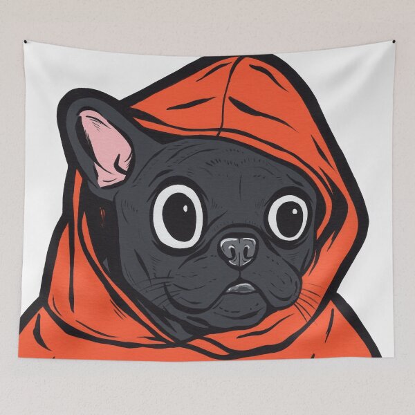 Item preview, Black French Bulldog Hoodie designed and sold by turddemon.