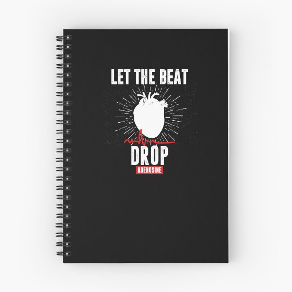 Item preview, Cute Let The Beat Drop Heart Adenosine Nursing Nurses Shirt designed and sold by LookTwice.