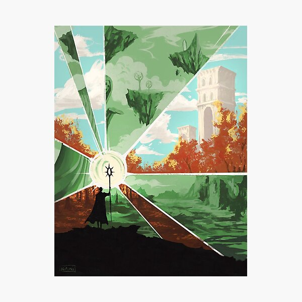 the world that wakes and the world that dreams Photographic Print