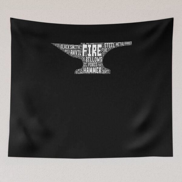 Item preview, Cool Anvil Word Art Blacksmith Blacksmithing Smith T-Shirt designed and sold by LookTwice.