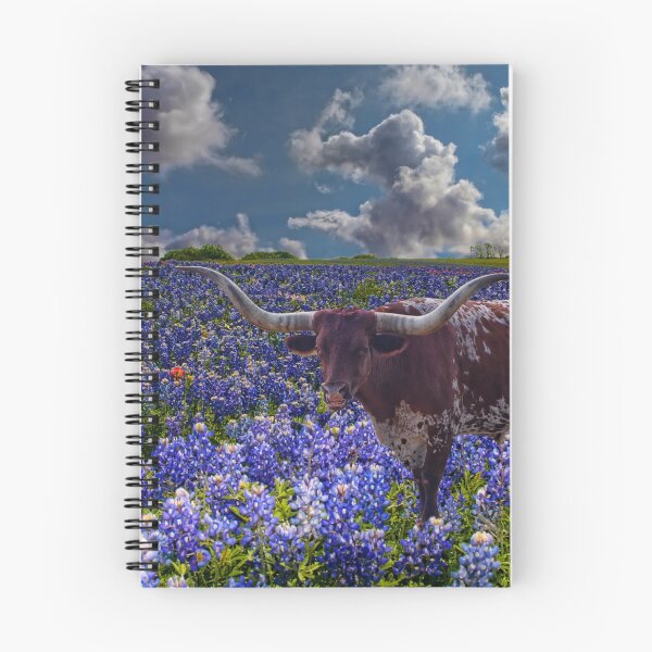 Item preview, Texas Longhorn in a Field of Bluebonnets designed and sold by Warren Paul Harris.