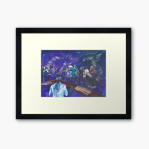 Jam night with Chris Cain Framed Art Print
