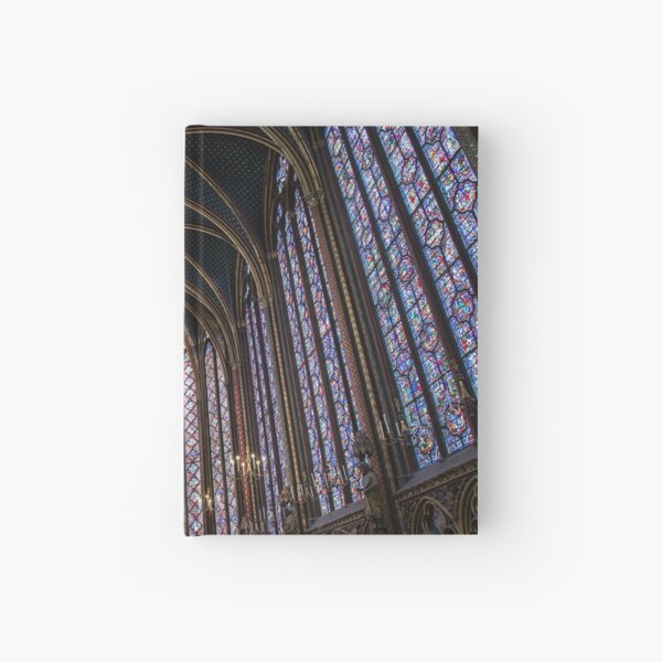interior view of the Sainte-Chapelle in Paris, France Hardcover Journal