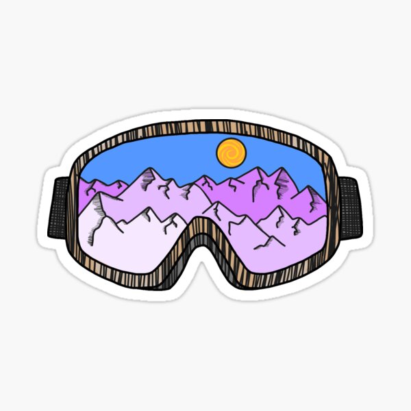 Ski Goggles Sticker