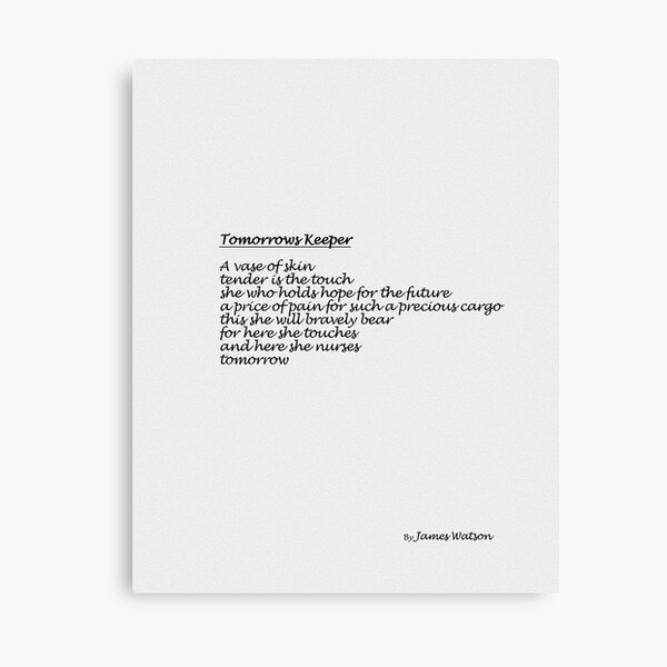Tomorrows Keeper Canvas Print