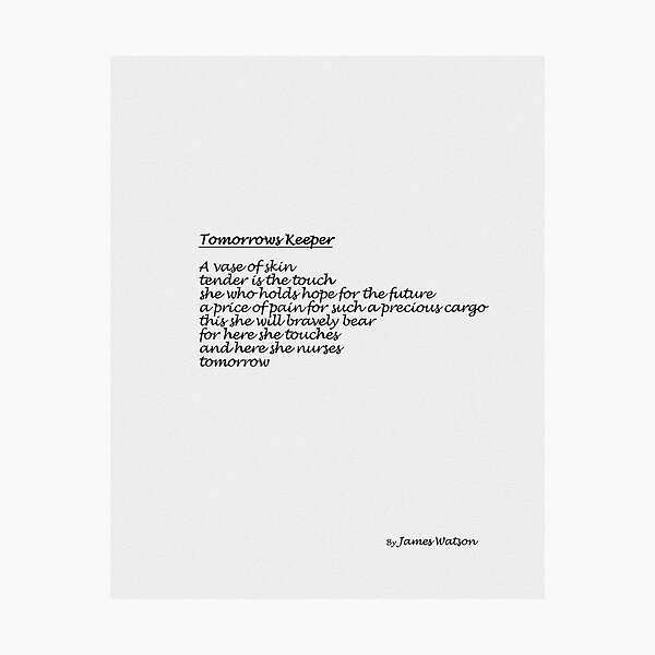 Tomorrows Keeper Photographic Print