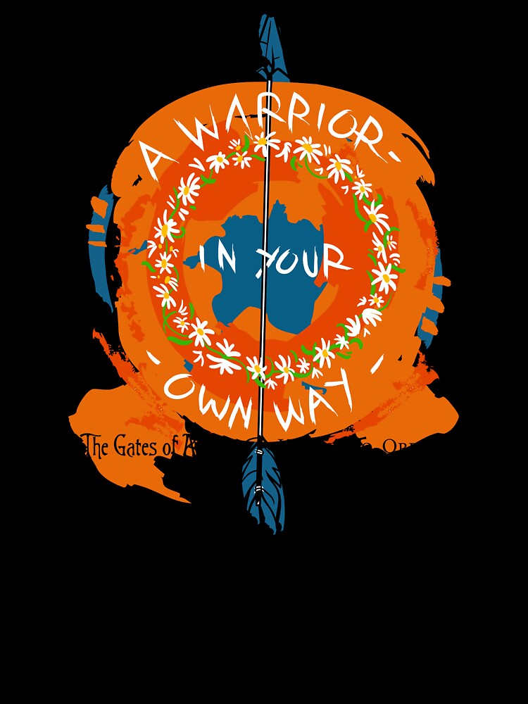 Thumbnail 7 of 7, Oversized T-Shirt, The Gates of Aurona - A Warrior in Your Own Way designed and sold by TonyaMacalino.