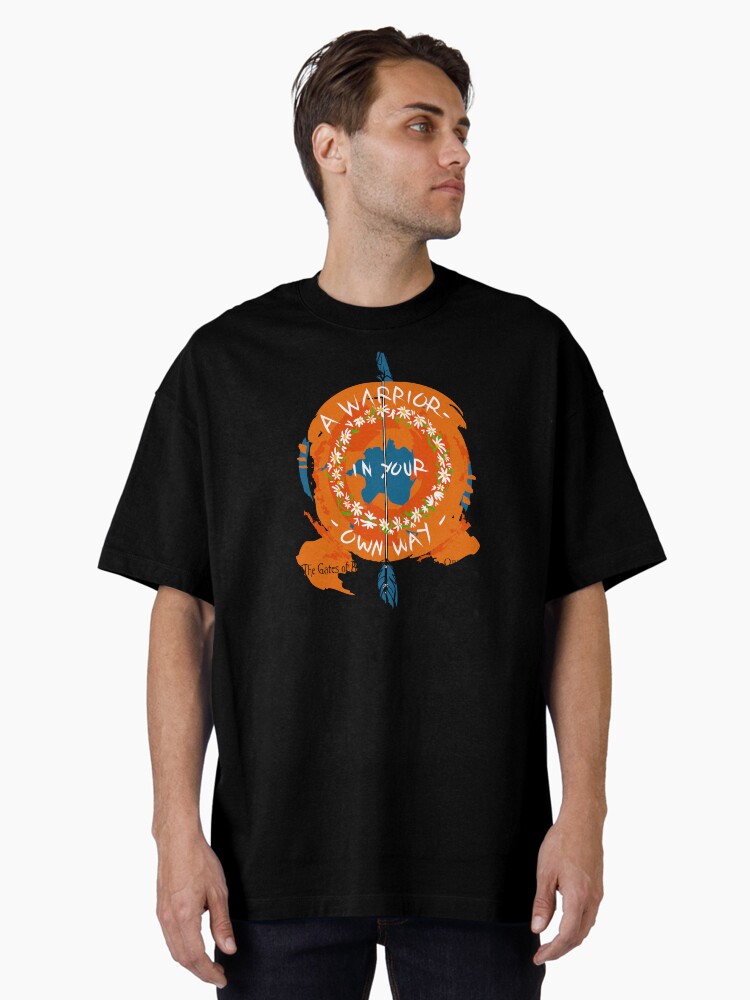 Thumbnail 1 of 7, Oversized T-Shirt, The Gates of Aurona - A Warrior in Your Own Way designed and sold by TonyaMacalino.