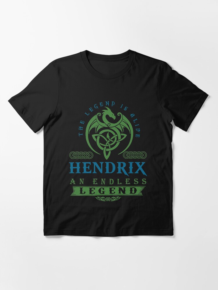 Alternate view of Legend T-shirt - Legend Shirt - Legend Tee - HENDRIX An Endless Legend Essential T-Shirt