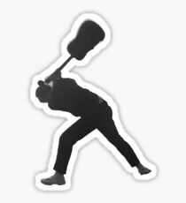 posty guitar smash Sticker