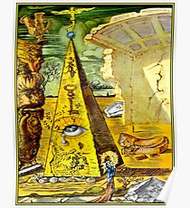 SALVADOR DALI: Vintage 1945 Auge der Vorsehung Abstract Print Poster