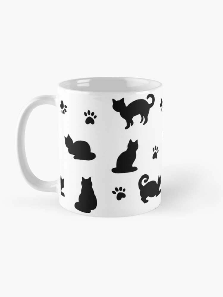 Mug Gato c/patitas – Negro