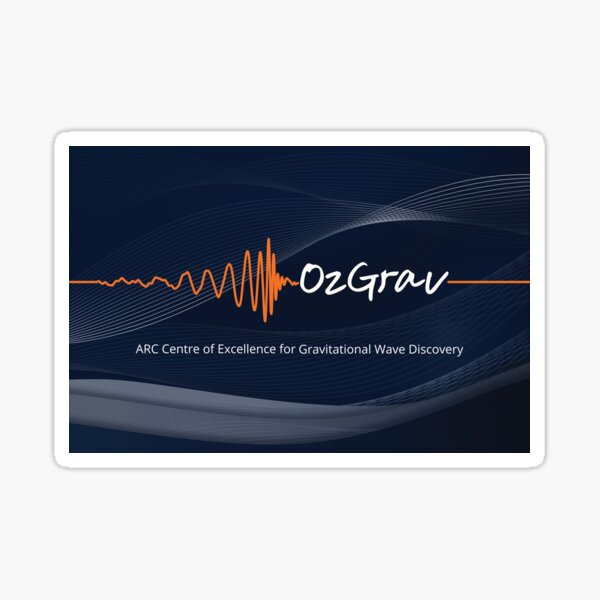 OzGrav - ARC Centre of Excellence for Gravitational Wave Discovery Sticker