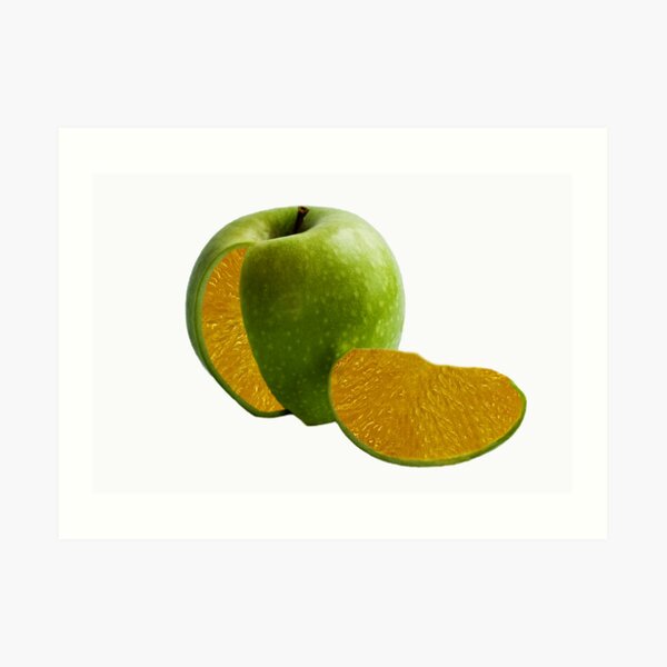 Comparing Apples and Oranges Art Print