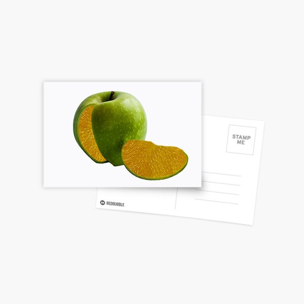 Comparing Apples and Oranges Postcard
