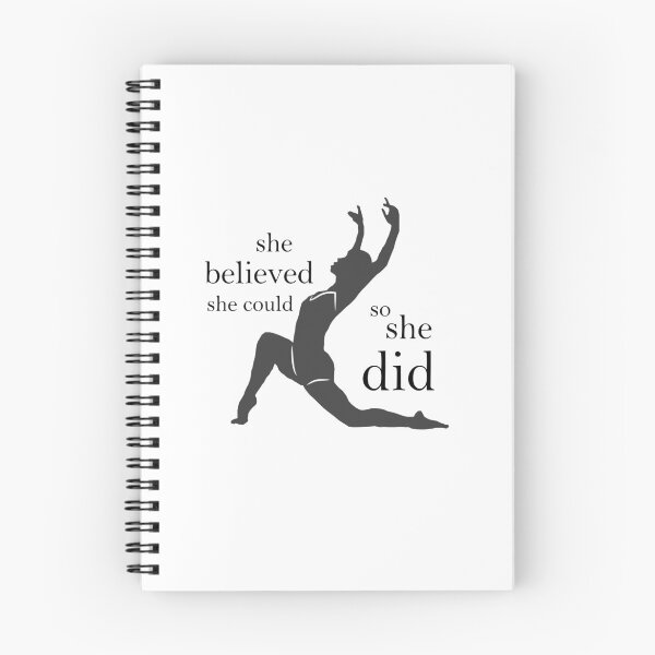 Item preview, Modern Dance She Believed She Could square designed and sold by Dancethoughts.