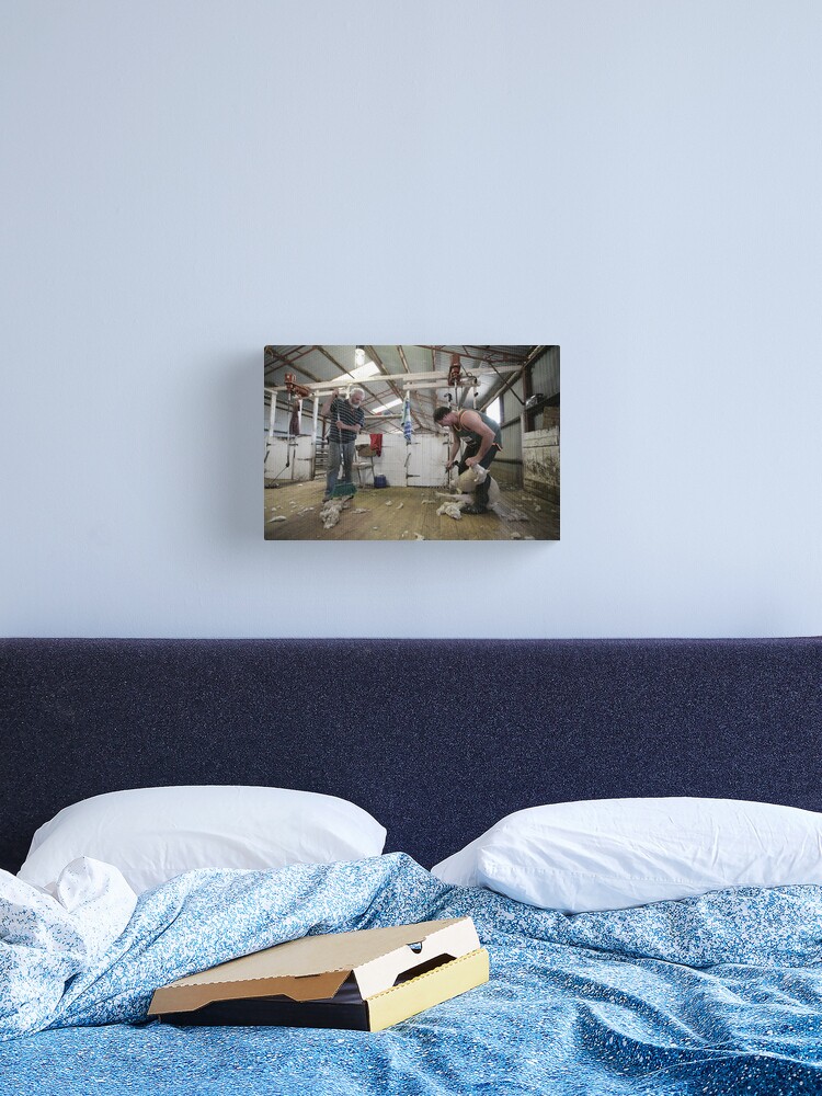 Thumbnail 2 of 3, Canvas Print, Shearers, Logan, Victoria, Australia designed and sold by Chockstone.