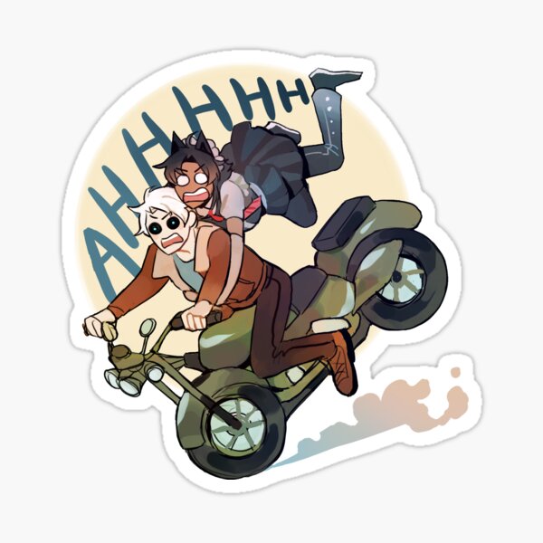 B 52 Brownie On Motorcycle Sticker By Ladymeowsith Redbubble