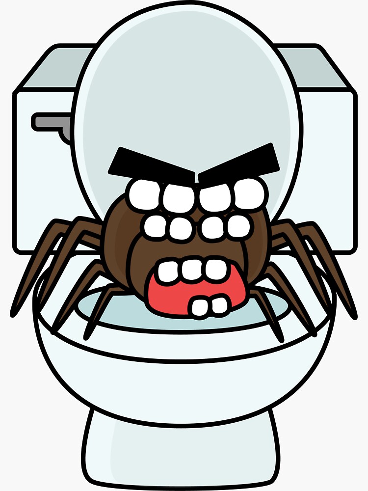 angry zombie toilet spider by shortstack