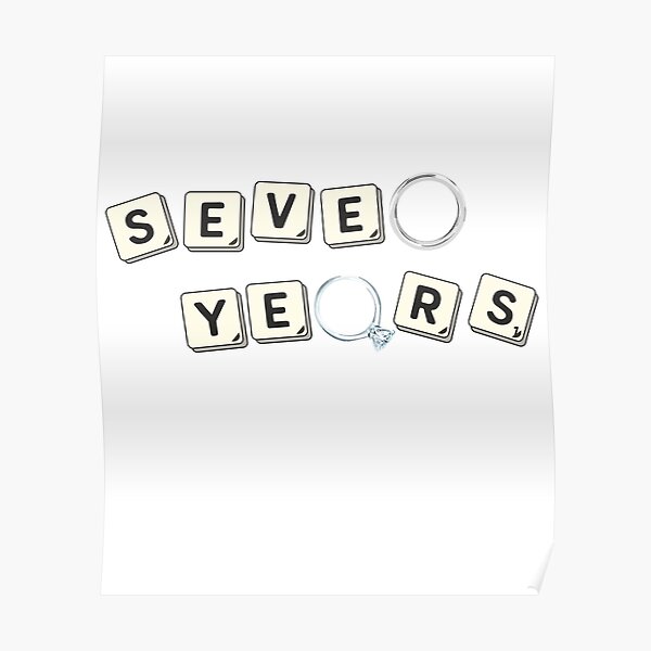 7th Marriage Anniversary Posters Redbubble