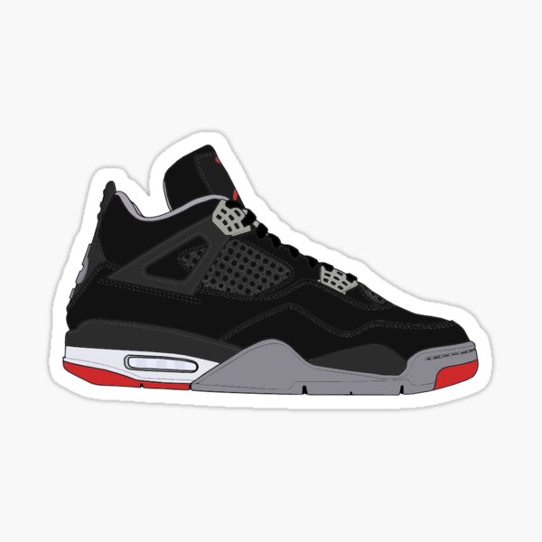 Air Jordan IV (4) "Bred" Sticker