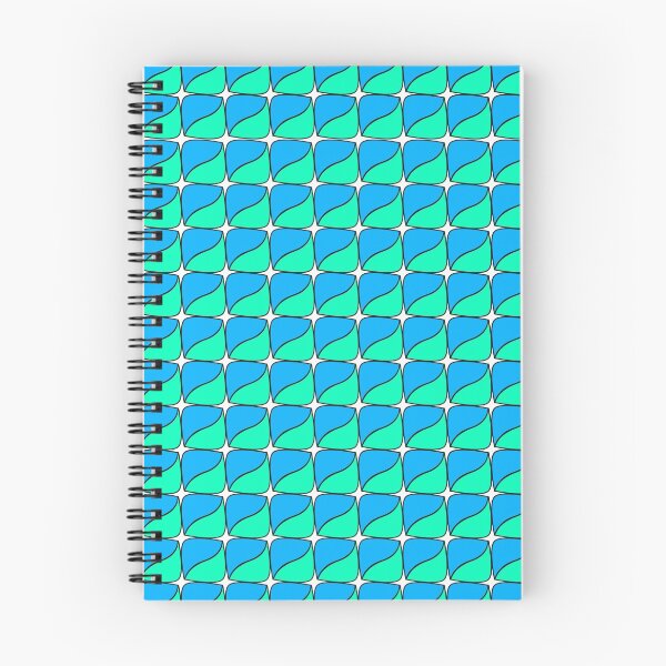 Item preview, Abstract green and blue square lozenge designed and sold by CREATINERY.