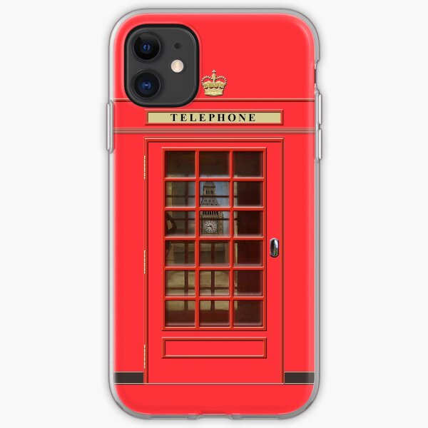 British Red Phone box with Big Ben iPhone Soft Case