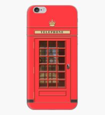 Vinilo o funda para iPhone Caja de teléfono rojo británico con Big Ben