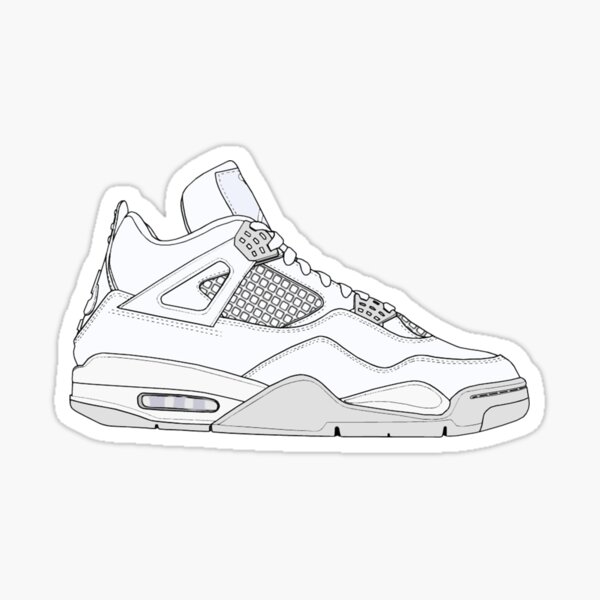 Vista previa del artículo con la obra «Air Jordan IV (4) "Dinero puro"», diseñado y vendido por gaeldesmarais.